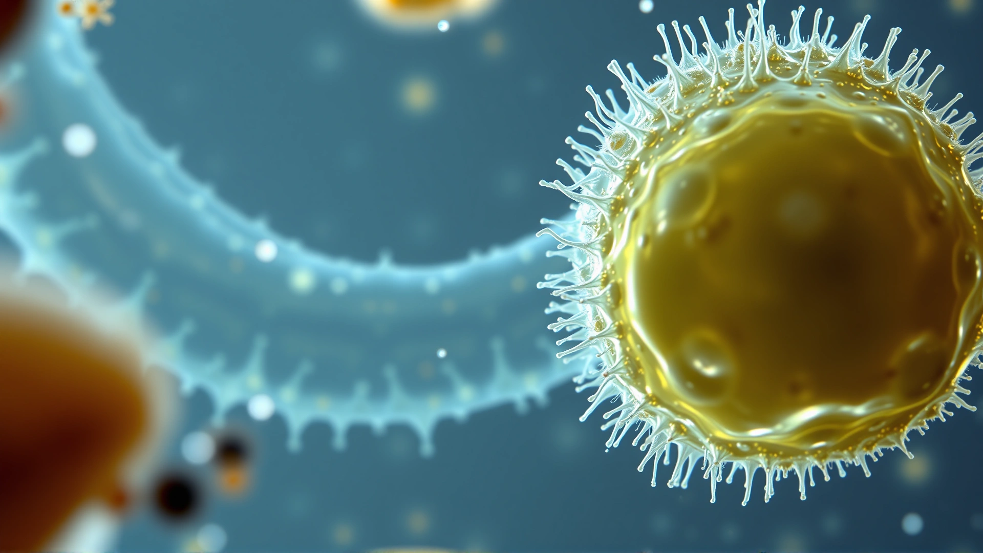 Microscopic view of Naegleria fowleri amoeba in water sample