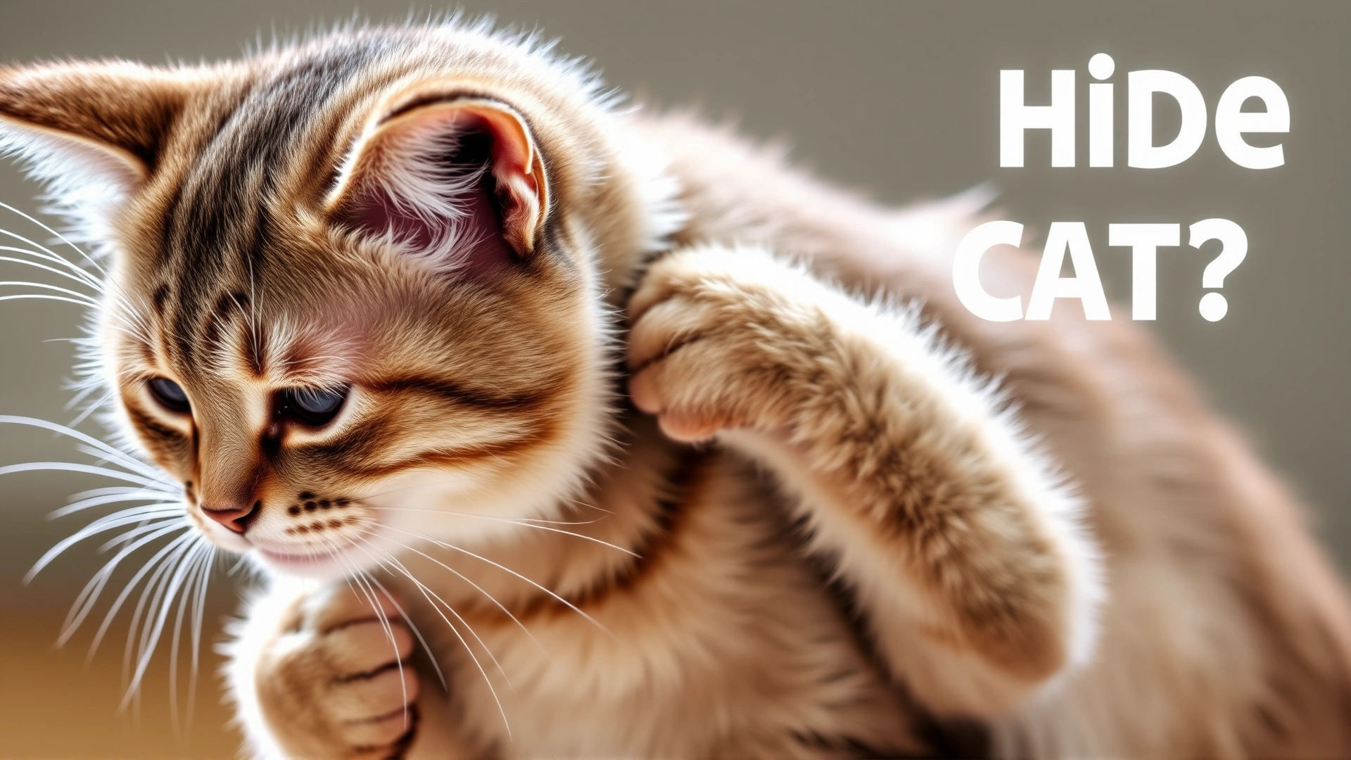 Short-haired cat scratching its ear due to mild skin irritation, illustrating a possible side effect.