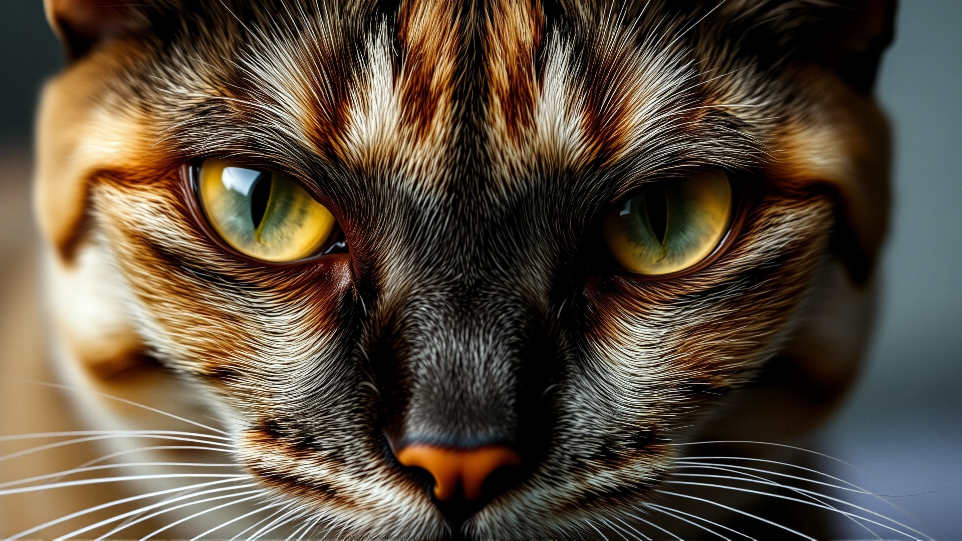 Close-up of a cat’s face showing noticeable yellow discoloration in the eyes and gums to illustrate jaundice