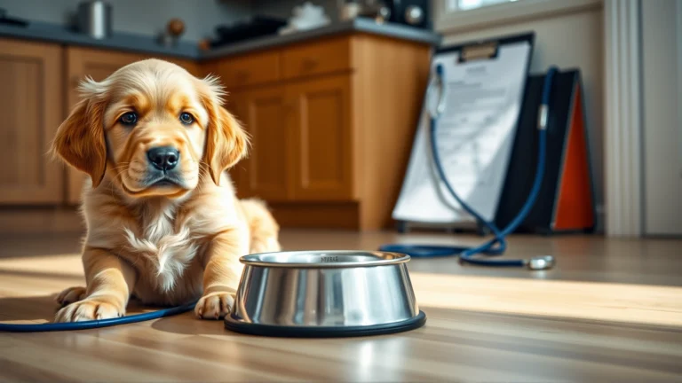 القيء والإسهال لدى الجراء: دليل شامل للأسباب، التشخيص، والعلاج