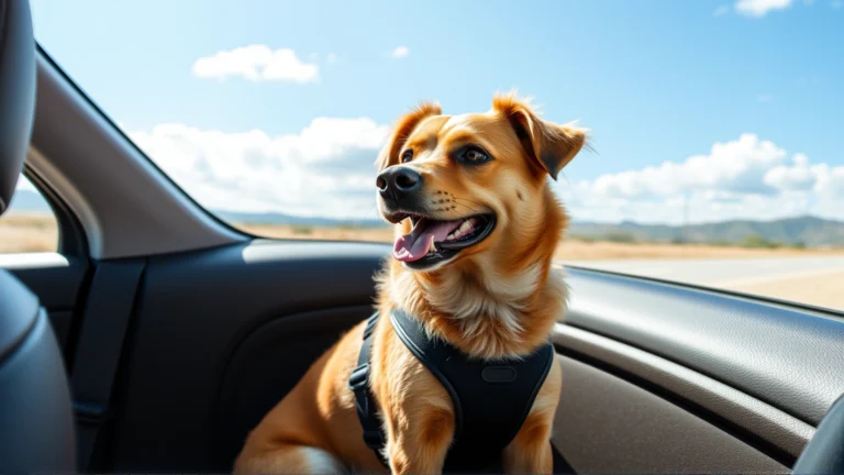 دليل شامل لأحزمة الأمان ومقاعد السيارة للكلاب: كيف تحافظ على سلامة كلبك أثناء القيادة