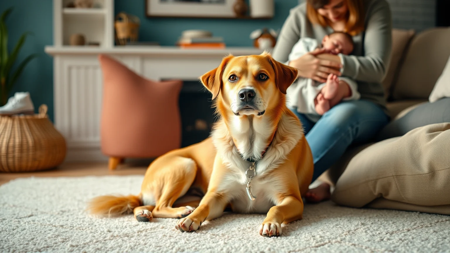 دليل شامل لتعريف حيوانك الأليف بالمولود الجديد بأمان ونجاح