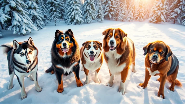 دليل شامل لأفضل سلالات الكلاب المقاومة للبرد وكيفية العناية بها شتاءً