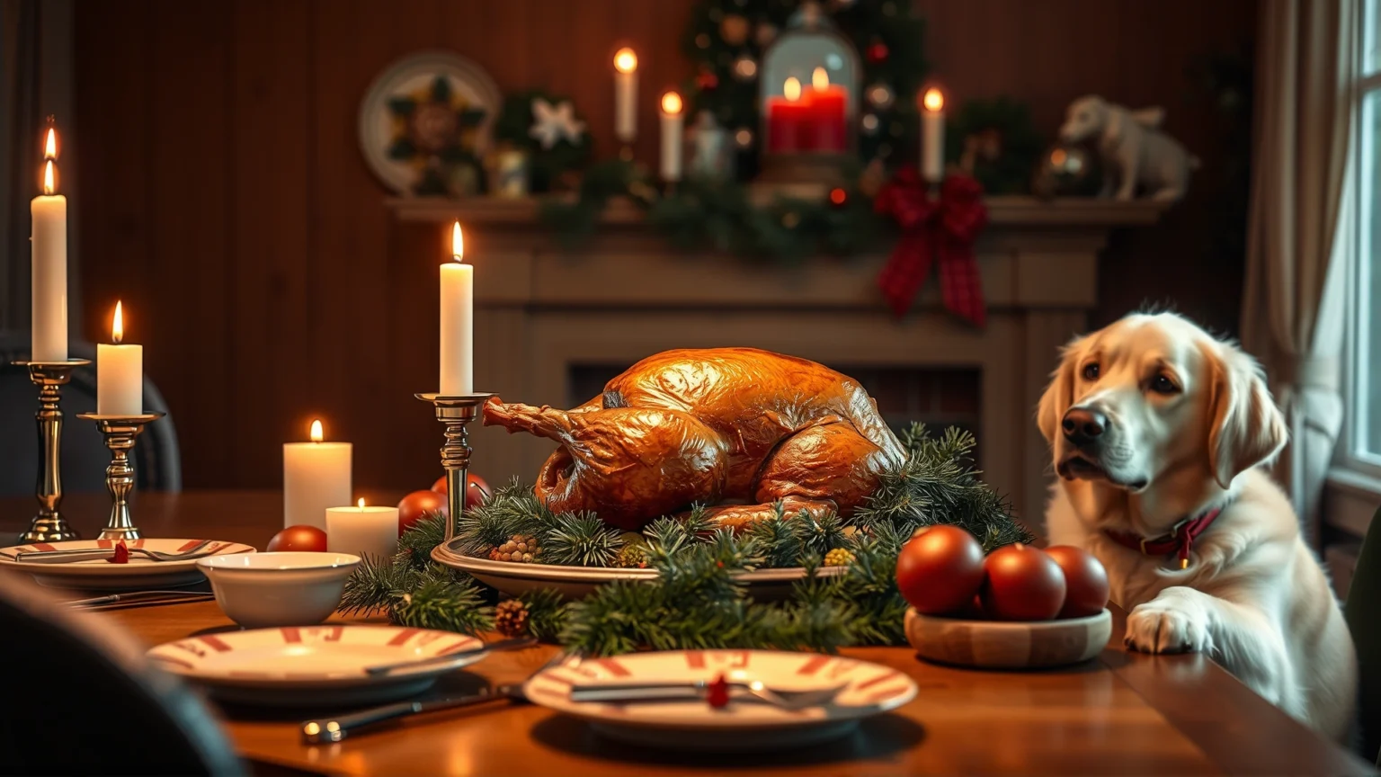 مخاطر بقايا طعام الأعياد على صحة كلبك: دليل شامل لحماية صديقك الوفي