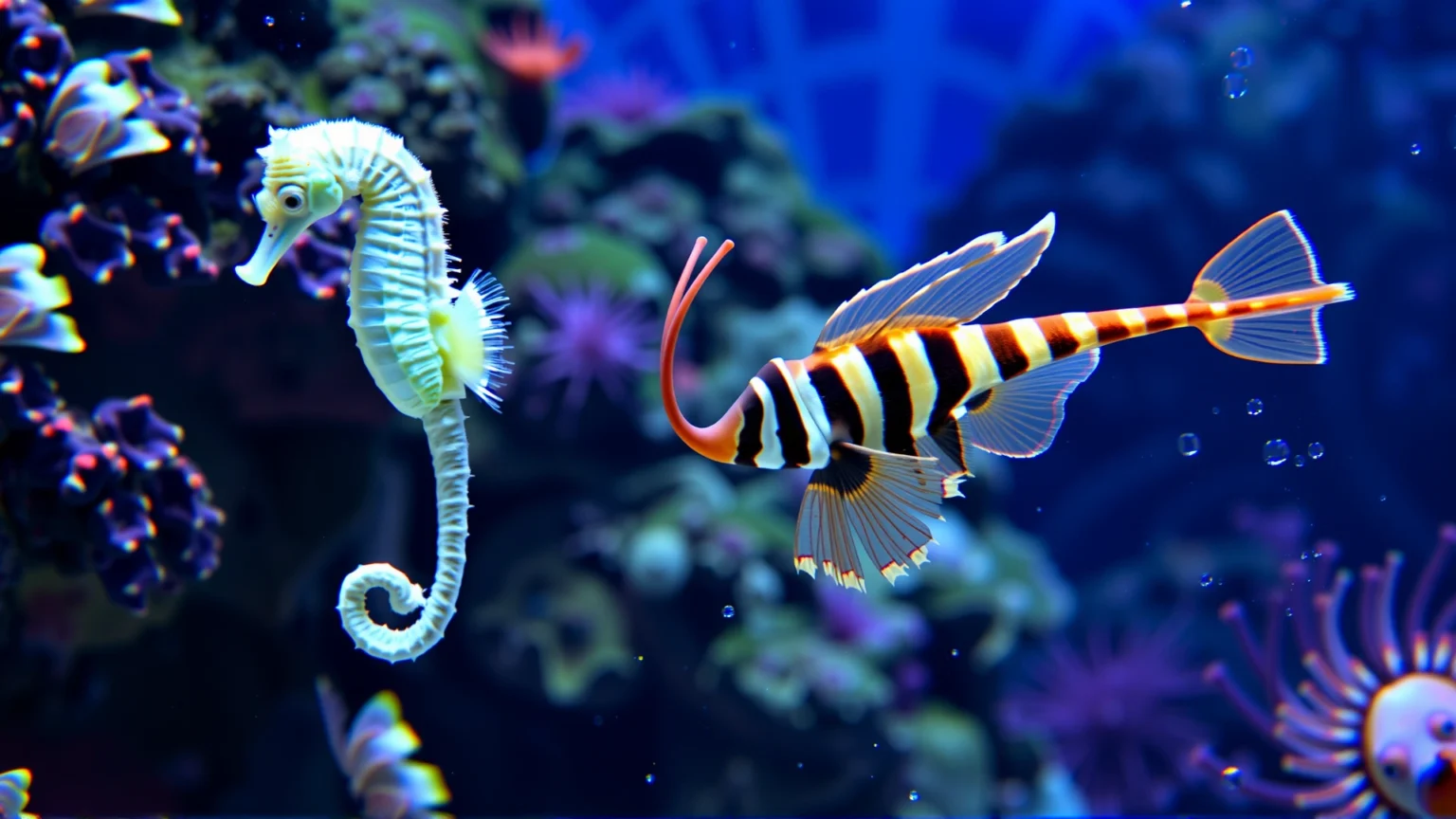 الدليل الشامل لرعاية فرس البحر وسمك البايب في أحواض المياه المالحة