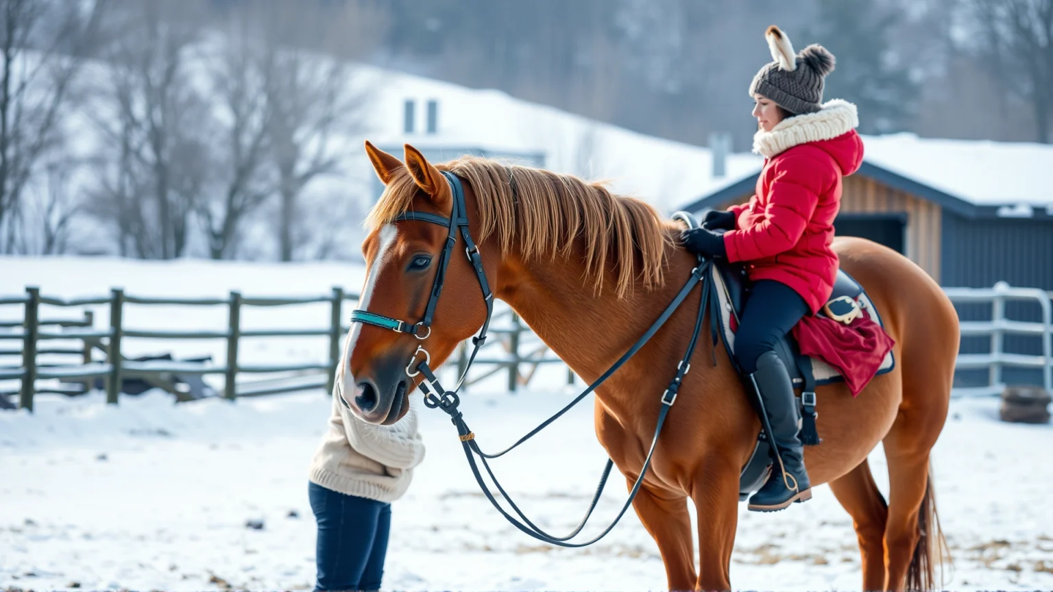 ركوب الخيل في البرد القارس: متى تصبح درجة الحرارة منخفضة للغاية؟