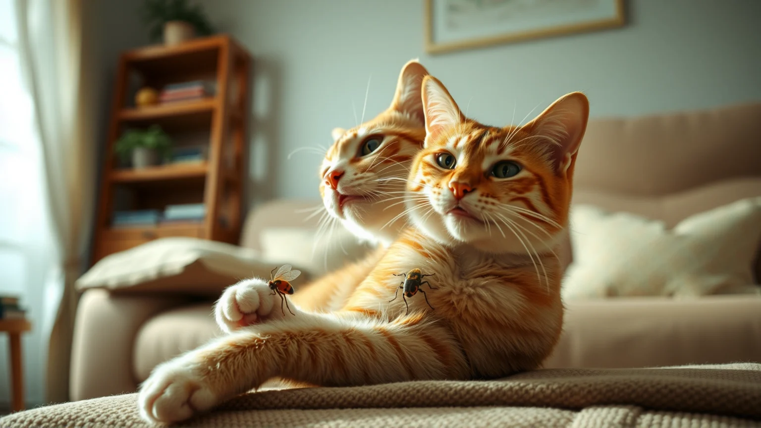 سبع لدغات حشرات شائعة تصيب القطط وكيفية التعرف عليها وعلاجها