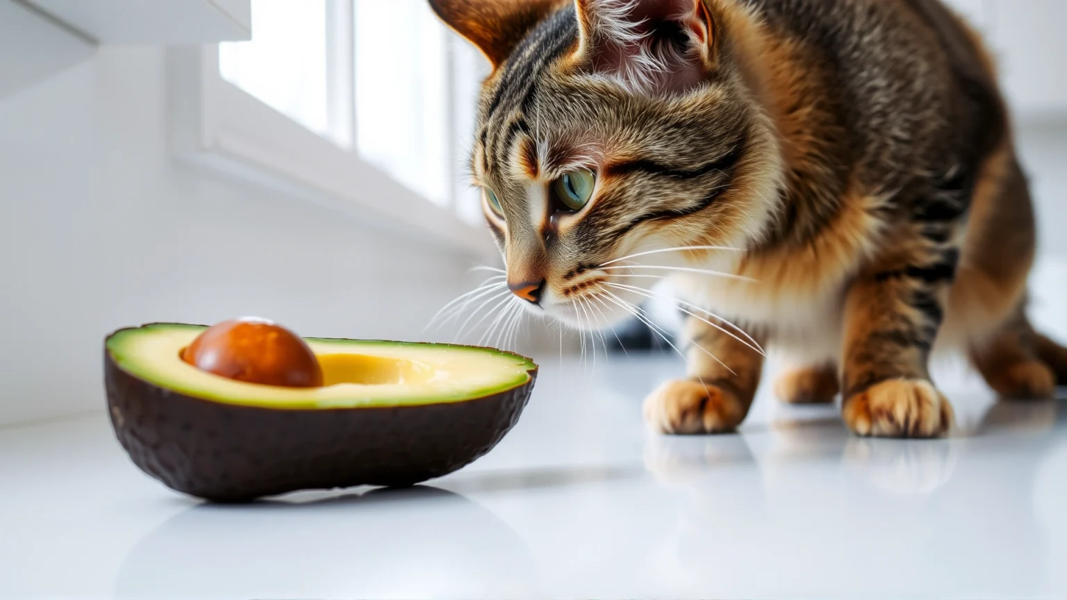 الأفوكادو والقطط: كل ما تحتاج معرفته قبل مشاركة هذه الفاكهة مع صديقك الوفي
