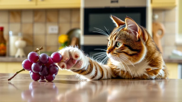 هل يستطيع القطط أكل العنب؟ الدليل البيطري الشامل لحماية قطتك