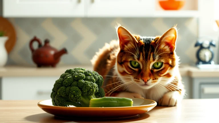 هل تستطيع القطط أكل البروكلي؟ الدليل الشامل للفوائد والمخاطر وكيفية التقديم