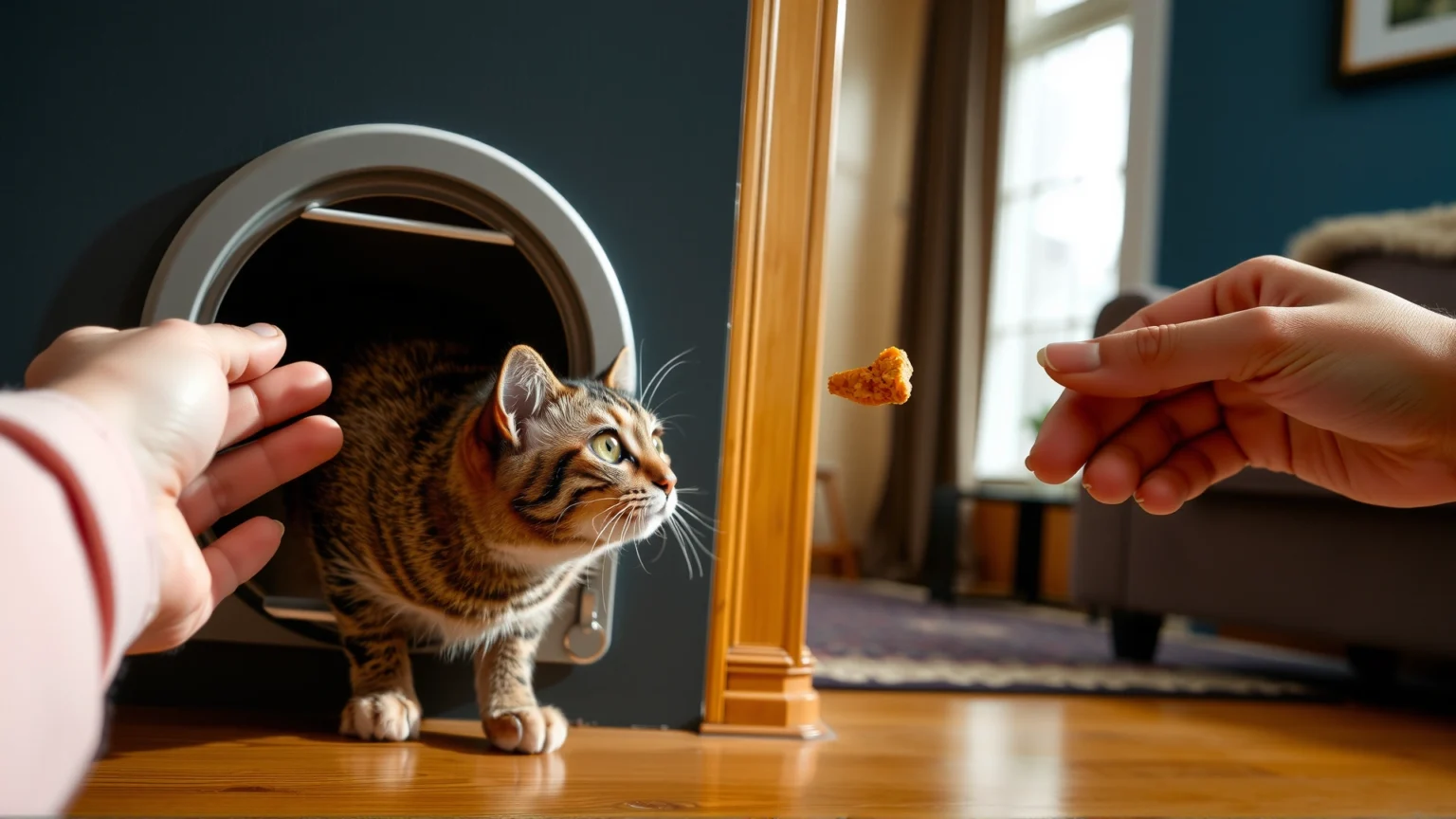 دليل شامل لتدريب قطتك على استخدام باب القطط بخطوات سهلة وفعّالة