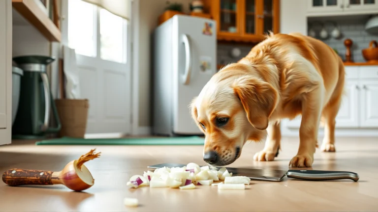 هل يمكن للكلاب أكل البصل؟ الدليل الشامل لحماية كلبك من سمّية البصل