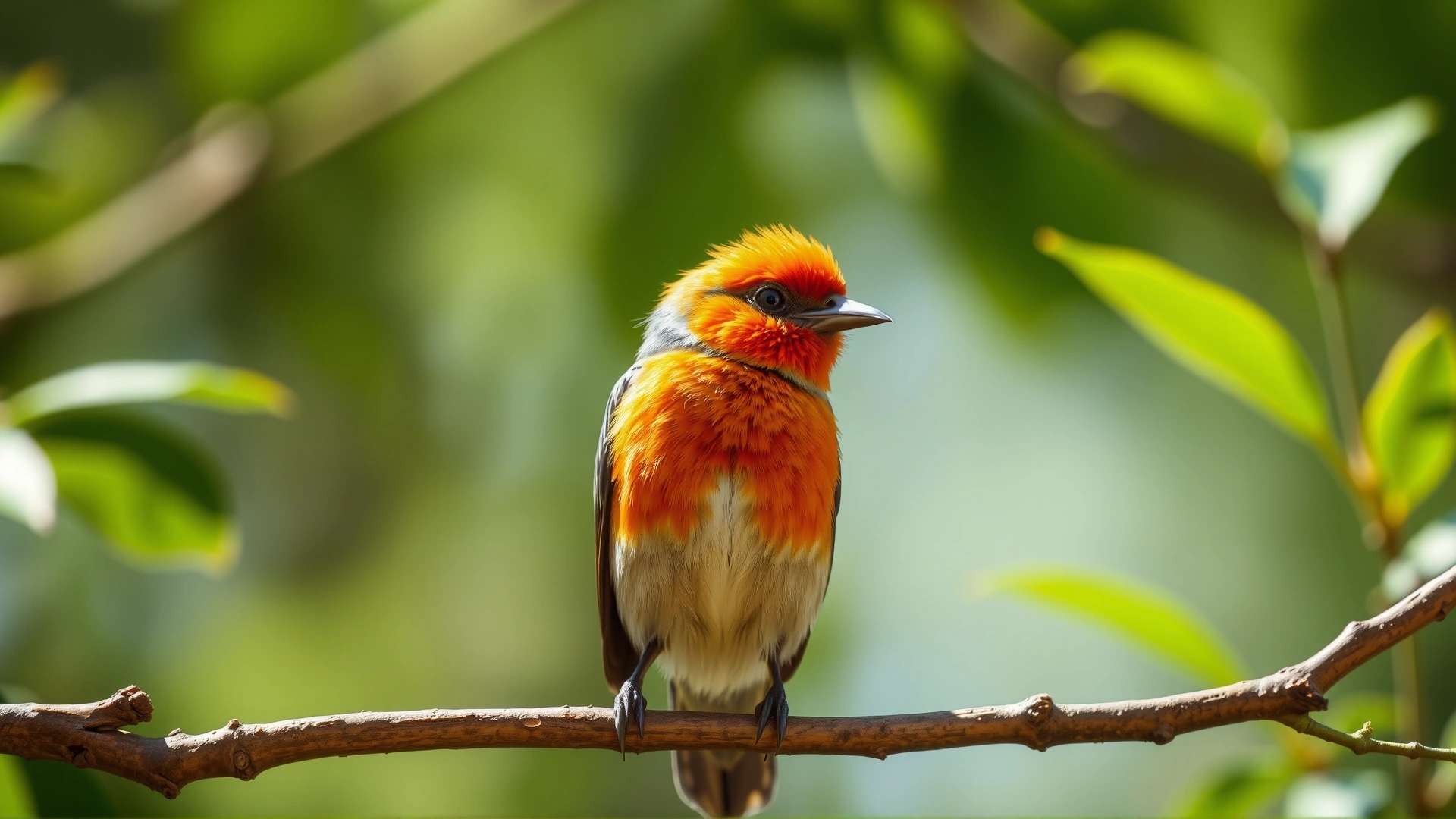 Vibrant banner image of a healthy bird perched on a branch in natural sunlight, feathers glossy, suggesting vitality and wellness, no text, wide composition suitable for header