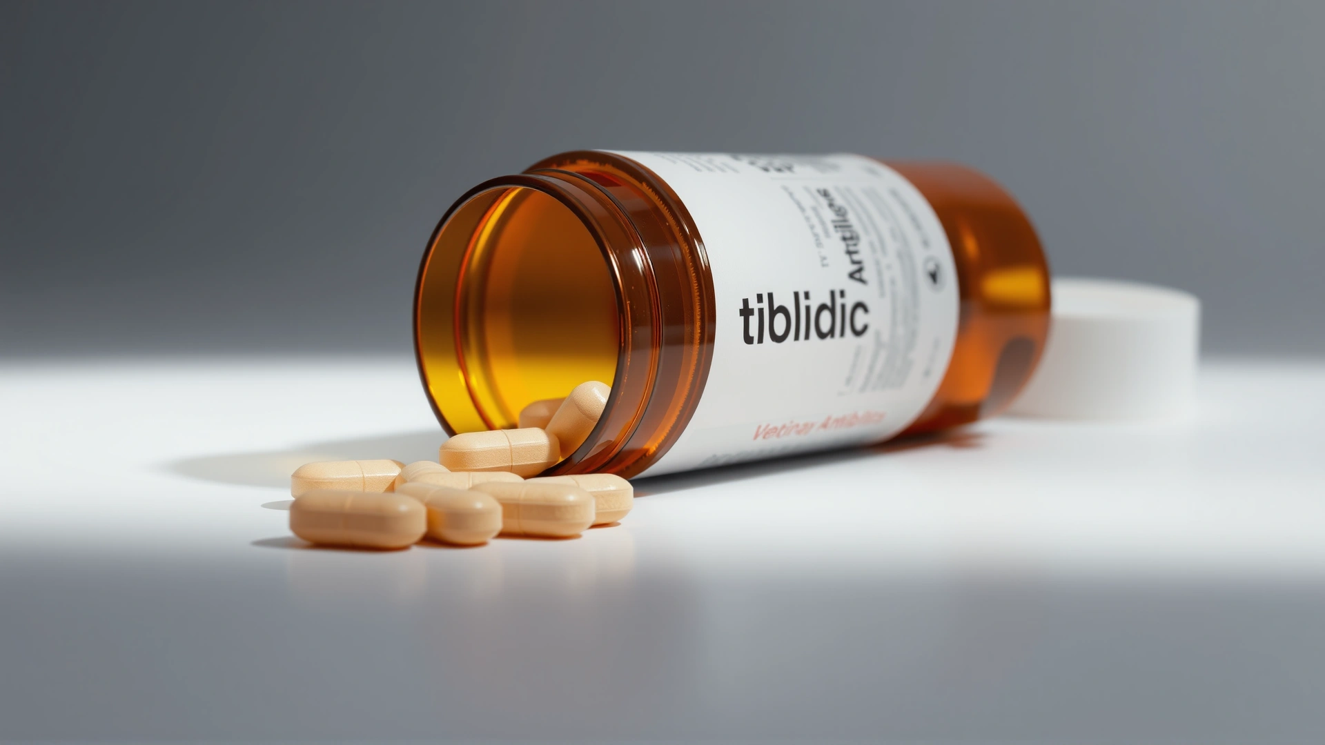 Close-up shot of an open pill bottle labeled 