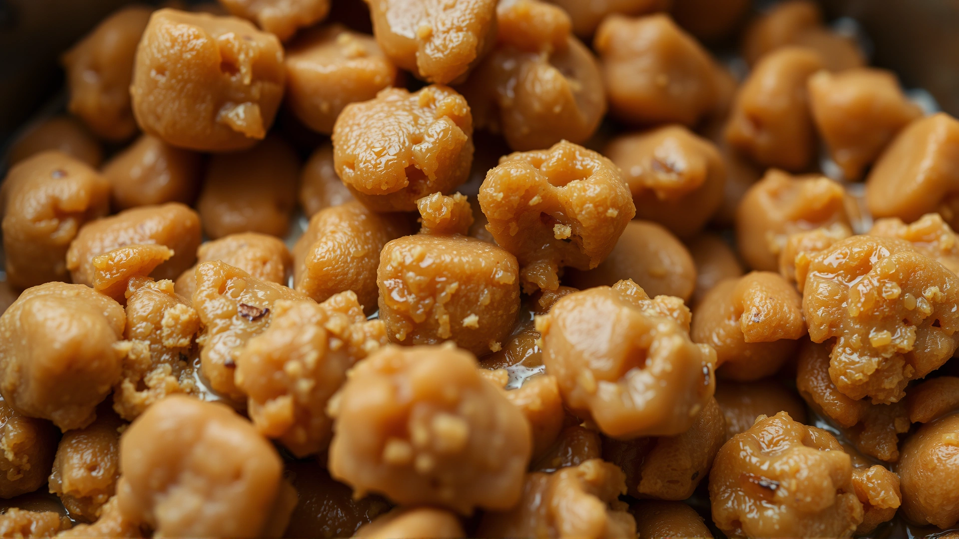 Close-up of spoiled cat food with visible mold in a bowl.