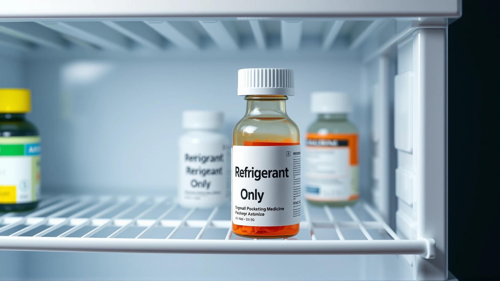 Small medicine bottle labeled